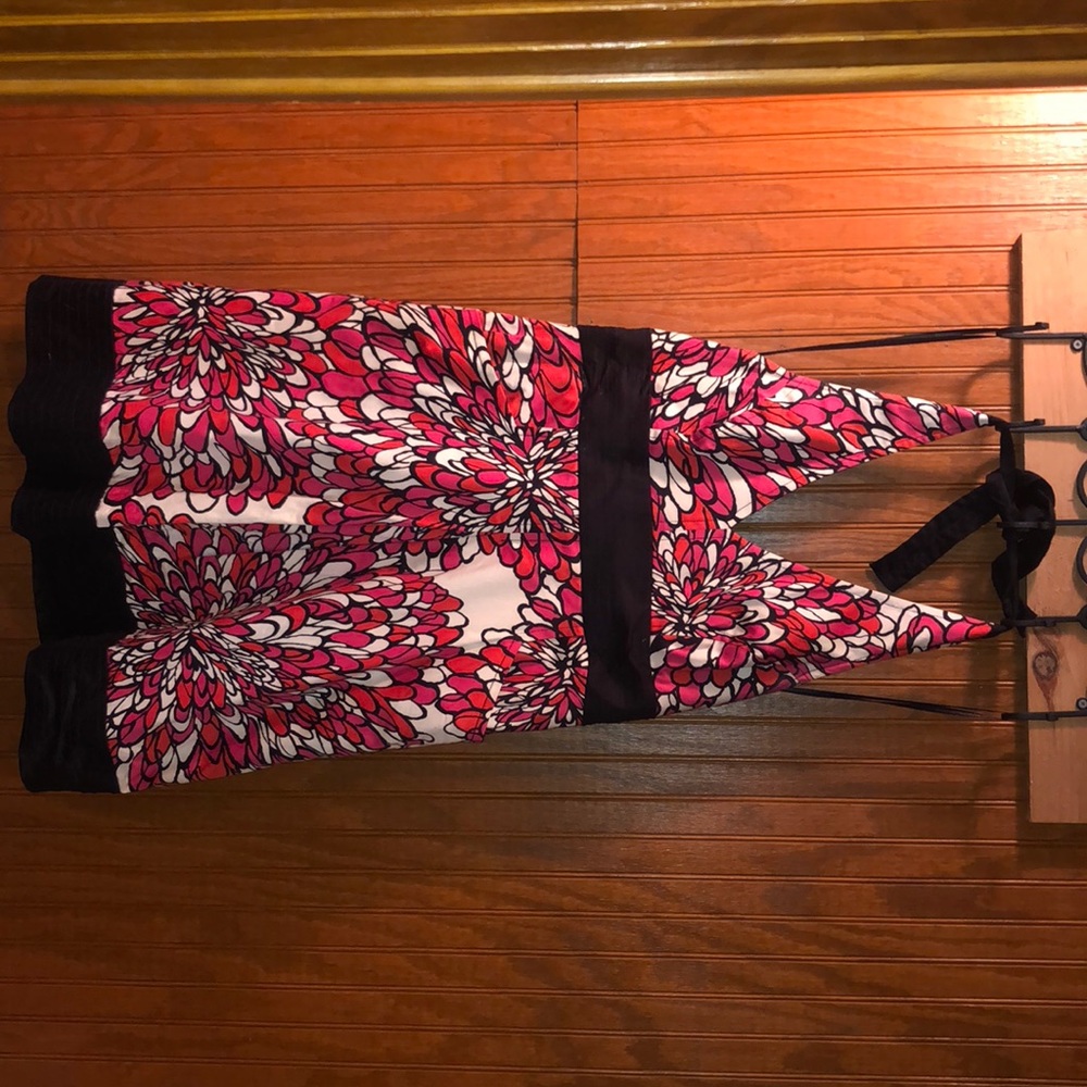 Floral Print Halter Dress! Has POCKETS!!!